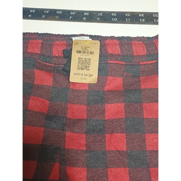 Happy Nation Plaid Sleepwear Pants - Black & Red - XL - NWT - Picture 4 of 5